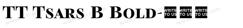 TT Tsars B Bold字体转换